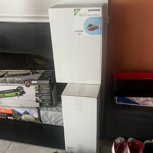 Shoe storage containers 2 cases of 10  (brand new in box)